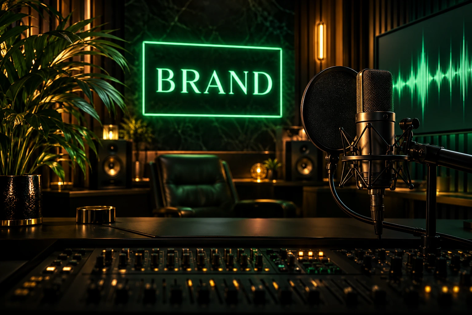 A studio for creating a custom brand voice
