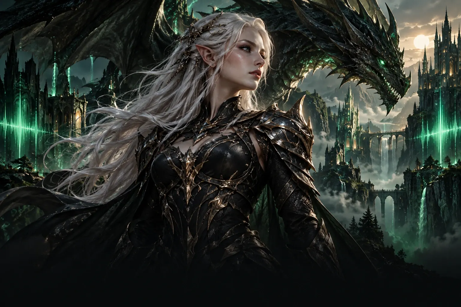 A game character beside a designed voice waveform